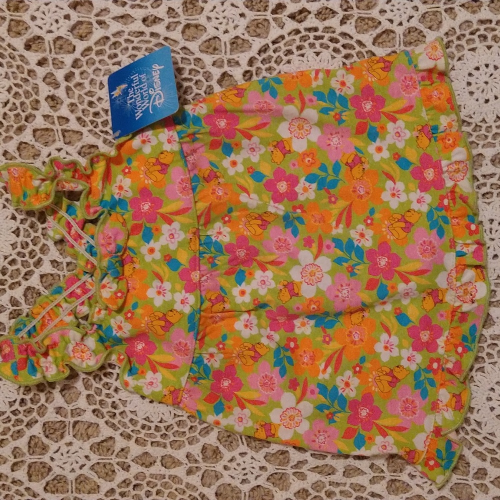NEW- The Wonderful World of Disney Girls Dress With Winnie the Pooh, 18 months